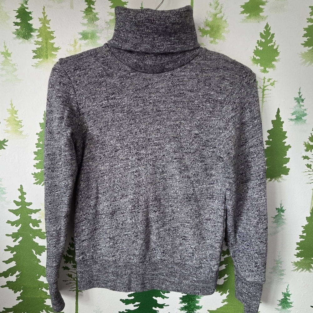 Gray J.Crew Turtleneck Sweater